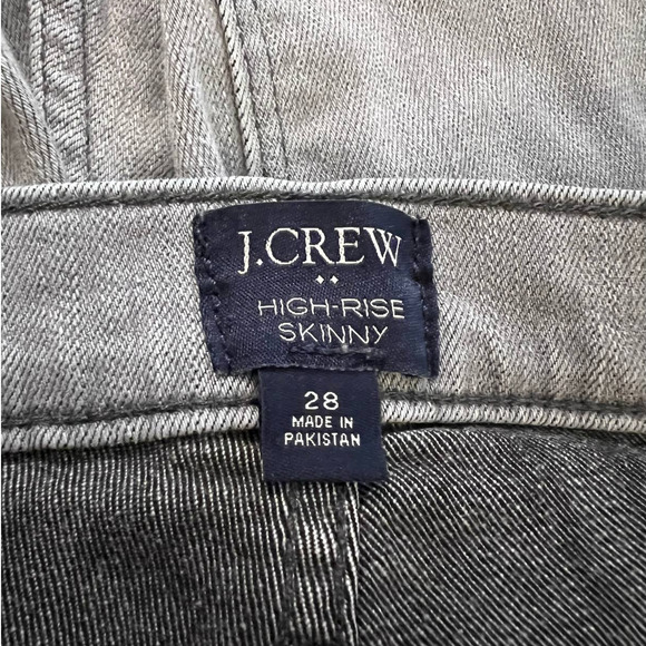 J. CREW Women's Jeans Size 28 in Gray High-Rise Skinny - Picture 3 of 4